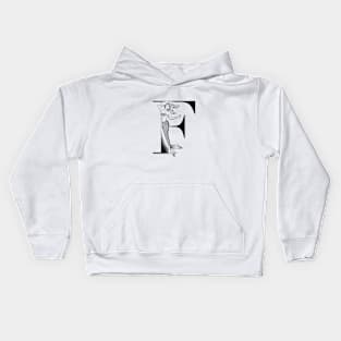 Mermaid Monogram F Kids Hoodie